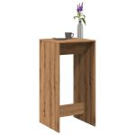 Masă de bar, stejar artizanal, 51x50x103,5 cm, lemn prelucrat GartenMobel Dekor