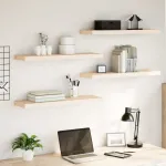 Rafturi plutitoare, 4 buc., 80x23,5x4 cm, lemn prelucrat GartenMobel Dekor