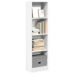 Bibliotecă, alb, 40x24x143 cm, lemn prelucrat GartenMobel Dekor