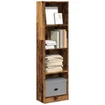 Bibliotecă, lemn vechi, 40x24x143 cm, lemn prelucrat GartenMobel Dekor