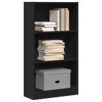 Bibliotecă, negru, 60x24x109 cm, lemn prelucrat GartenMobel Dekor