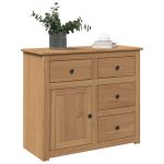 Dulap cu sertare Panama, 93x40x80 cm, lemn masiv de pin GartenMobel Dekor