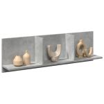 Dulap de perete, gri beton, 100x16,5x30 cm, lemn prelucrat GartenMobel Dekor