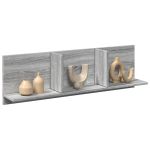 Dulap de perete, gri sonoma, 100x16,5x30 cm, lemn prelucrat GartenMobel Dekor