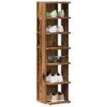 Pantofar, lemn vechi, 28x27x102 cm, lemn prelucrat GartenMobel Dekor