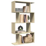 Bibliotecă/separator 4 niveluri stejar sonoma 70x24x129cm lemn GartenMobel Dekor
