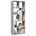 Bibliotecă/separator cameră gri sonoma 67x25x161,5 cm lemn GartenMobel Dekor