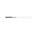 Panza, lama, fierastrau tip sabie, pentru lemn, metal, BIM, 10 TPI, set 2 buc, 225 mm, Graphite GartenVIP DiyLine