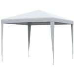 Pavilion pentru gradina/terasa, cadru metalic, pliabil, inaltime reglabila, alb, 2.7x2.7x2-2.54 m GartenVIP DiyLine