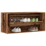Banchetă de pantofi, lemn vechi, 100x35x45 cm, lemn prelucrat GartenMobel Dekor
