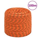 Frânghie de barcă, portocaliu, 10 mm, 100 m, polipropilenă GartenMobel Dekor