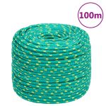 Frânghie de barcă, verde, 10 mm, 100 m, polipropilenă GartenMobel Dekor