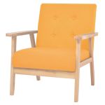 Fotoliu, galben, material textil GartenMobel Dekor