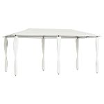 Pavilion cu huse pentru stâlpi, crem, 3x6x2,6 m, 160 g/m² GartenMobel Dekor