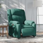 Fotoliu rabatabil electric, verde închis, material textil GartenMobel Dekor