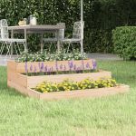 Jardinieră, 78x78x27 cm, lemn masiv de pin GartenMobel Dekor