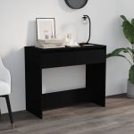 Masă consolă, negru, 89x41x76,5 cm, oțel GartenMobel Dekor