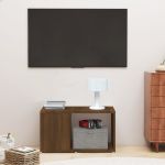 Comodă TV, stejar maro, 60x24x32 cm, lemn compozit GartenMobel Dekor