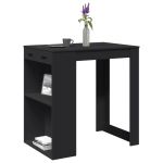 Masă de bar, negru, 102x70x103,5 cm, lemn prelucrat GartenMobel Dekor