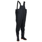 Salopetă cu pieptar și cizme, negru, mărimea 40 GartenMobel Dekor
