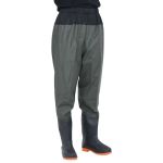 Pantaloni cu talie înaltă cu cizme, verde închis, mărimea 39 GartenMobel Dekor