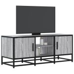 Dulap TV, gri sonoma, 100x35x41 cm, lemn prelucrat și metal GartenMobel Dekor