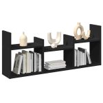Dulap de perete, 100x18x40 cm, negru, lemn prelucrat GartenMobel Dekor