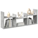 Dulap de perete, gri beton, 100x18x40 cm, lemn prelucrat GartenMobel Dekor