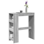 Masă bar cu rafturi, gri sonoma, 90x40x103,5 cm, lemn prelucrat GartenMobel Dekor