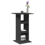 Masă de bar cu depozitare, negru, 60x60x102 cm, lemn prelucrat GartenMobel Dekor