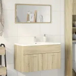 Dulap de chiuvetă, stejar Sonoma, 80x38,5x46 cm, PAL GartenMobel Dekor