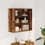 Dulap de perete, lemn vechi, 80x33x80 cm, lemn prelucrat GartenMobel Dekor