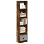 Bibliotecă, stejar fumuriu, 40x24x176 cm, lemn prelucrat GartenMobel Dekor