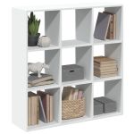 Bibliotecă/separator cameră alb 102x29x103,5 cm lemn prelucrat GartenMobel Dekor