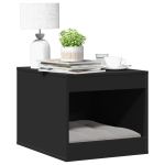 Cutie litieră pisici negru 47x59x42 cm lemn prelucrat GartenMobel Dekor