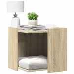 Cutie litieră pisici stejar sonoma 53x53x51 cm lemn prelucrat GartenMobel Dekor