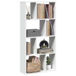 Bibliotecă, alb, 60x20x120 cm, lemn prelucrat GartenMobel Dekor