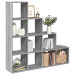 Bibliotecă/separator cameră sonoma gri 131,5x29x131,5 cm lemn GartenMobel Dekor