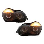 Faruri Mercedes C-Class W203 (07.2000-03.2004) Facelift Look Negru Performance AutoTuning