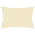 Pânză parasolar, crem, 2,5 x 4 m, HDPE, 160 g/m² GartenMobel Dekor