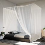 Plasa de tantari suspendata 156 ochiuri alb 220x150x180 cm GartenMobel Dekor