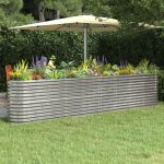 Strat înălțat grădină 332x40x68 cm oțel vopsit electrostatic GartenMobel Dekor