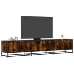 Dulap TV, stejar fumuriu, 210x35x41 cm, lemn prelucrat GartenMobel Dekor
