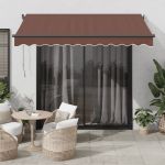 Copertina retractabilă automat, maro, 300x250 cm GartenMobel Dekor