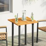 Blat de masă pătrată, 60x60x2 cm, lemn masiv de acacia GartenMobel Dekor