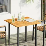 Blat de masă pătrată, 80x80x2,2 cm, lemn masiv de acacia GartenMobel Dekor