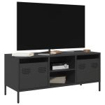 Dulap TV, negru, 101,5x39x43,5 cm, oțel laminat la rece GartenMobel Dekor