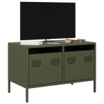 Dulap TV, verde măsliniu, 68x39x43,5 cm, oțel laminat la rece GartenMobel Dekor