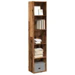 Bibliotecă, lemn vechi, 40x30x189 cm, lemn prelucrat GartenMobel Dekor