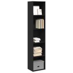 Bibliotecă, negru, 40x30x189 cm, lemn prelucrat GartenMobel Dekor